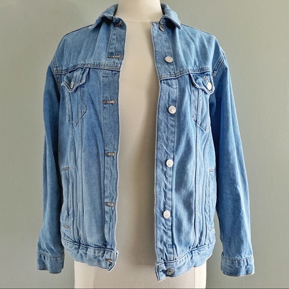 Topshop Jackets & Blazers - Topshop Moro Denim Jacket Size 4